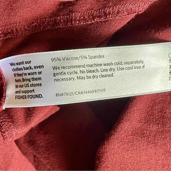 Eileen Fisher Asymmetrical Viscose Spandex Tiered Jersey Tunic Top Women Sz XL - Picture 8 of 8